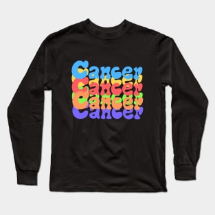 Rainbow Popart Cancer Long Sleeve T-Shirt